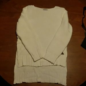 White aggro sweater